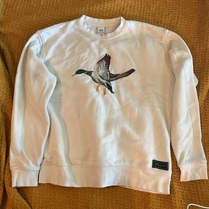 ZARA Embroidered Duck Crewneck Sweatshirt - M